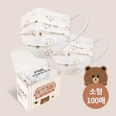 프로월드컵 프로월드컵키즈 소형 허티베어마스크 100매 개별포장 3중필터 멜트블로운