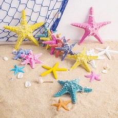 여름 바다 불가사리 모형 마블 해변 장식 썸머 인테리어 소품 디자인 상품, 핑크