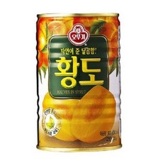 오뚜기 황도 통조림 반절, 400g, 5개