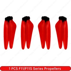 드론 프로펠러 액세서리 SG906 MAX1/SG906 블레이드 4K F11S 4개 KF102 ZLL SJRC PRO MAX 교체 세트당, For F11S Red, 1개