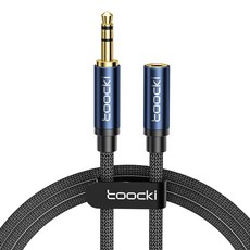 Toocki 3.5mm 3극 AUX 스테레오 케이블, 1m, 불루, AUX 연장케이블