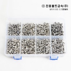 (스텐) 직결피스세트 와셔붙이4종 접시머리4종 13~25mm 세트, 1개