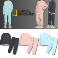 [매장정품] 내셔널지오그래픽 키즈 맨투맨 팬츠 셋업 남아 여아 초등 운동복 활동복 등교룩