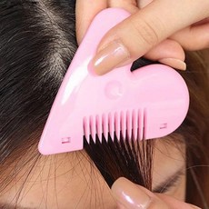 면도날이 헤어 커팅 빗 트리머 가는 도구 이발소 살롱 스타일링, 4. Style C pink, 1개