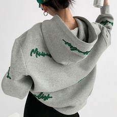 마르디메크르디수영복  라임브릿지 기모 브빈 후드 맨투맨 