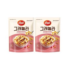 포스트 그래놀라 크랜베리 아몬드 시리얼, 350g, 2개