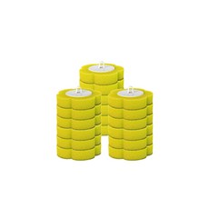 해피바이 화장실 변기 일회용 청소솔 리필브러쉬, 18개, 노란색