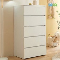 사사가구 릴리아 600 5단 서랍장, 화이트