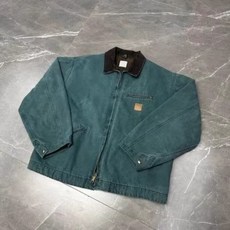 CARHARTT 칼하트 J97 디트로이트 워싱 레트로 디스트레스드 빈티지 데님 캔버스 워크