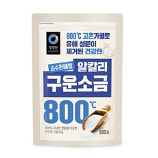 대상 청정원 구운소금, 500g, 4개