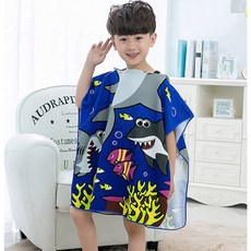색상#상어블루#기타수영제품 샤워가운 비치타올 어린이 비치가운키드 어린이수영타올 특별한쇼핑 +96261벨혀+