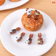 고양이 발 자동차 개구리 과일 포크 미니 만화 스낵 케이크 디저, 9.4PCS, 1개