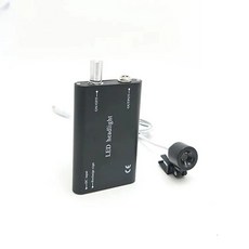 LED 치과 루페 헤드 램프 의료용 헤드 라이트 치과 루페 프레임 치과 헤드라이트 치과 수술 조명 리튬 배터리 포함, 1개, 1) Black