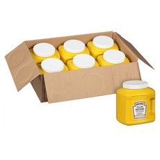Heinz Yellow Mustard Jug 하인즈 대용량 머스타드 (6lbs)2.95kg 6팩