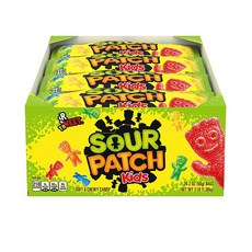 SOUR PATCH KIDS Soft Chewy Candy 사워패치키즈 소프트 앤 츄이 캔디 24개입 1.36kg, 24개