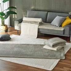  [로라애슐리] 극세사제이슨 심플 논슬립 워싱카페트 화이트 Q 