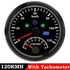 GPS 속도계 120 자동차 타코미터 포함 8000 RPM 벨로시메트로 디지털 바이크 오토바이 ATV 해양 85MM 200 K, 12 120KMH BN