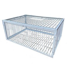 조류 포획틀 덫 철장 실외 참새 새장 케이지 사냥, 1개, 업그레이드 U형 100x60x26 양면