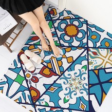 북유럽스타일 독특한 패턴 베란다 현관코일매트 디자인 미끄럼방지, 120x200cm개, 완화 징