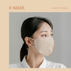 (국산) 여름용 프리미엄 스타일핏 컬러 마스크 100매 귀편한 숨편한 보풀없는, 중형 스킨 베이지(4중)