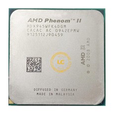 AMD Phenom II X4 945 95W 3.0GHz 쿼드 코어 CPU 프로세서 HDX945WFK4DGM /HD X945WFK4DGI 지원 AM3