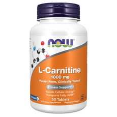 나우푸드 L-카르니틴 타르트산 1000mg 50정, 1개