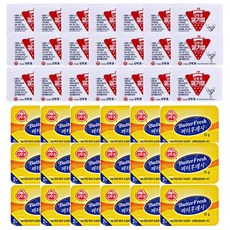 [푸드다팜]오뚜기 딸기잼디스펜팩 50개 + 후레시버터 50개 세트, 100개