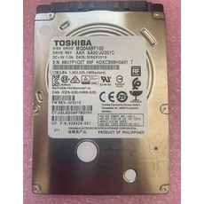 Toshiba 1TB MQ04ABF100 SATA 8MB Cache 5400RPM LAPTOP 랩탑 노트북 하드디스크 드라이브 [세금포함] [정품] 컴퓨터 데스크탑 PC 23499 - mq04abf100