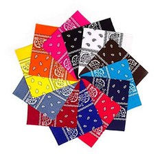 남자 여자 스카프 팔찌 스카프를위한 12pcs면 머리 두건 힙합 12pcs Cotton