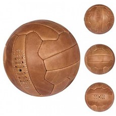 FNINE 빈티지 축구공 앤티크 가죽 축구 (Light Brown) : 스포츠 & 아웃도어, 단일옵션