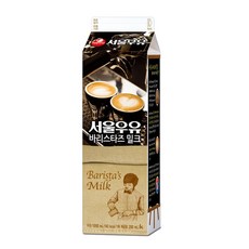 서울우유 바리스타즈밀크 1000ml 바리스타 우유, 1L, 6개