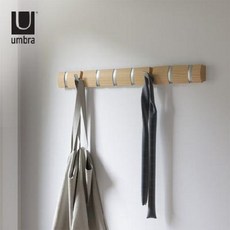 라탄옷걸이 명품옷걸이 umbra 걸이 원목 현관 벽걸이 북유럽 벽면 장식 나무, 01 트라이던트 3단 후크 화이트