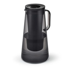 LifeStraw 물 주전자 물병 정수필터 내장 가정용 피처 BPA프리 플라스틱 7컵 스토미블루, 내장형, B.블랙, 1개