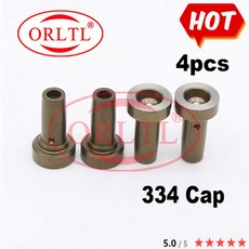 ORLTL 334 밸브 캡 커먼 레일 인젝터 밸브 헤드 F00VC01334 보닛 FOOVCO1334 시트 F 00V C01 4 개, 4개