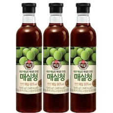 백설 매실청, 645g, 3개