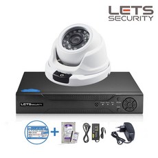 CCTV NVR 4채널 초고화질 300백만화소 네트워크 카메라 1대 1TB 하드디스크 1대 포함 KC인증 고급형 - nvr4채널