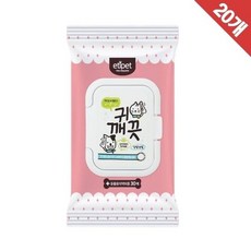 물티슈 크리너 에티펫 NEW 캡 귀깨끗 고양이 티슈 30매 x20, 20개