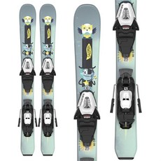 살로몬 T1 XS 스키 ​+ C5 GW 바인딩 2024 스키플레이트 스키셋트 260420, 90cm