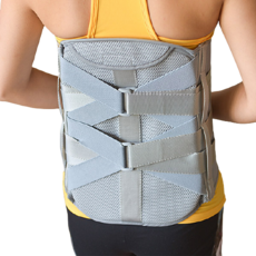 02 백브레이스 병원용 허리보조기 그레이 L