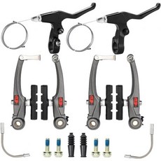  CNC 마운틴 바이크 V 브레이크 세트 앞뒤용 자전거 브레이크스프링 자전거부품 브레이크패드, V brake Set 