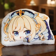 원신 귀여운 캐릭터 인형 쿠션 베개 소형 바디필로우 5종 소프트 선물, 45x35cm