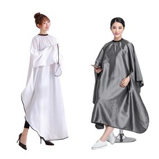 이발 가운 헤어 커트보 미용 방수 염색보 업소용 파마 염색 커트 미용실 시술보 시술 도구 미용실 이발용 앞치마, R79010W(베이직커트보 화이트