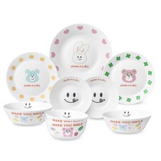 파이렉스 노티드 디너웨어 세트 2인조 9P, 1개