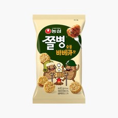 농심 쫄병 스낵 바베큐맛 82g, 12개