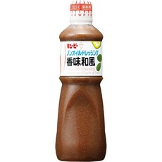 큐피 논 오일 드레싱 향미 일본식, 3개, 1L