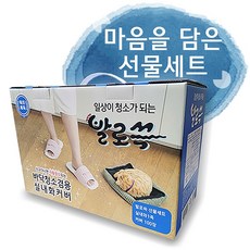 발로쓱 청소 슬리퍼(실내화1족+커버100장), 블루, 1개