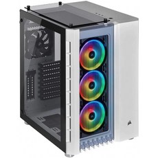 해적 결정 시리즈 680X RGB 높은 기류 부드럽게 한 유리 ATX 똑똑한 도박 상자-백색, 단일상품, 단일상품