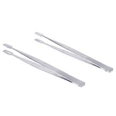 2pcs 우표 족집게 필사적으로 우표 수집 도구 (은색)|산업용 핀셋|, 1개, Silver, 단일