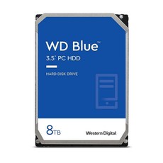 Western Digital 8TB WD 블루 PC 하드 드라이브 HDD (WD80EAZZ), Newest Generation