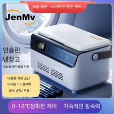 JEMNV 약품냉장고 소형 휴대용 인슐린 냉장고 USB 미니 냉장고 주사 보관함, 냉장고+배터리*1